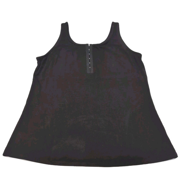 Torrid Everyday Tank Top Womens Plus Size 3X Black Scoop Neck Rib & Hook Eye NWT - Picture 6 of 16